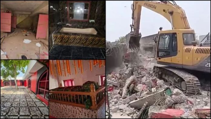 अवैध दरगाह को समतल करने पहुँचा बुलडोजर, भीतर मिले स्पेशल रूम से लेकर ऐशोआराम के सामान: बाथटब-संगमरमर के कमरे, लिखा था- याद रखोगे तो बरकत पाओगे