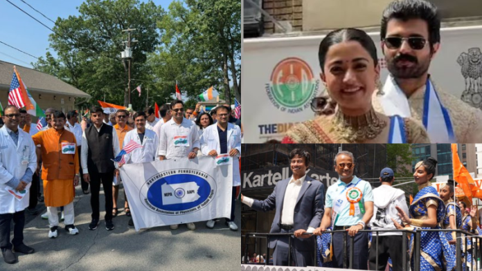 ‘विकसित भारत 2047’ का विजन लेकर न्यूयॉर्क में निकली ‘इंडिया परेड डे’, रश्मिका मंदाना-विजय देवरकोंडा को ‘ग्रैंड मार्शल’ सम्मान