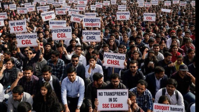 SSC परीक्षा में गड़बड़ी-पेपर लीक, दिल्ली के जंतर मंतर पर अभ्यर्थियों का प्रदर्शन: परीक्षा करवाने वाली कंपनी पहले भी हुई है Blacklist, फिर भी मिल गया टेंडर