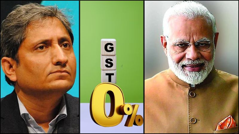 पहले इंश्योरेंस पर 18% जीएसटी का रोना, अब 0% पर रवीश कुमार का बवाल