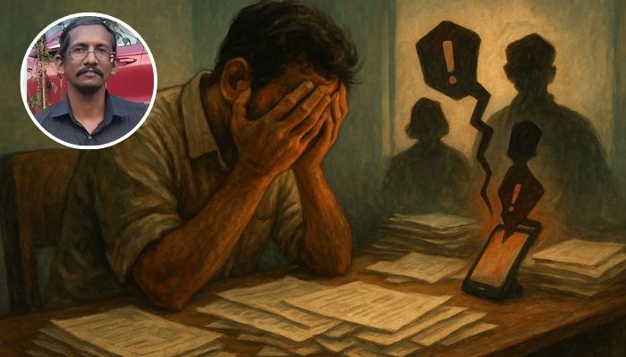 Rajdeep and TNM pushed a Kerala BLO suicide SIR angle while reports cited CPM pressure